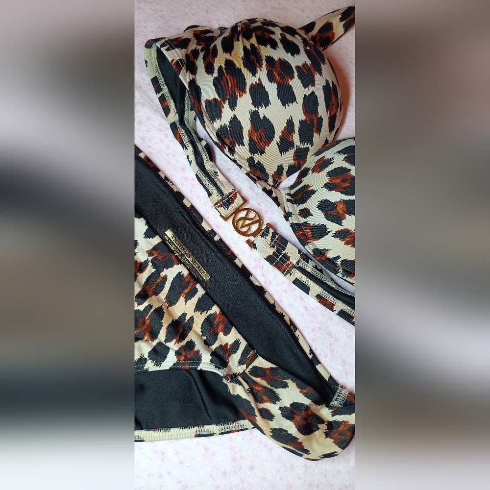Victoria's Secret Bombshell bikini cheetah/leopard set 